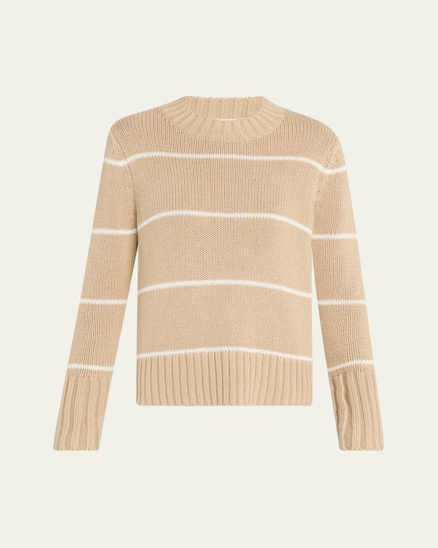 The Tatum Striped Cotton Sweater